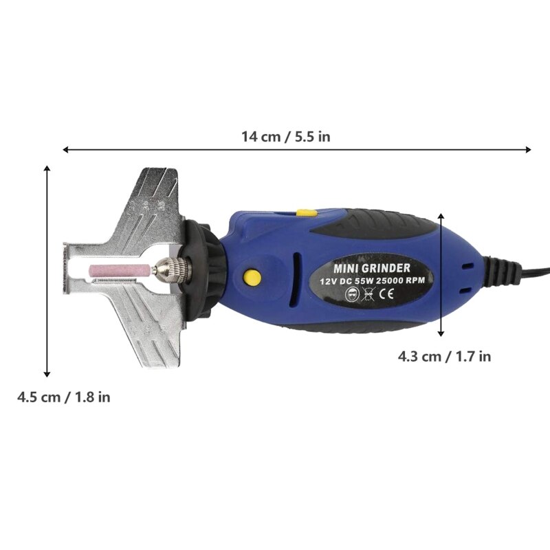 12V Handheld Chainsaw Sharpener Portable Electric Saw Filing Chain Saw Grinder for Garden Outdoor Grinding Machine Tool