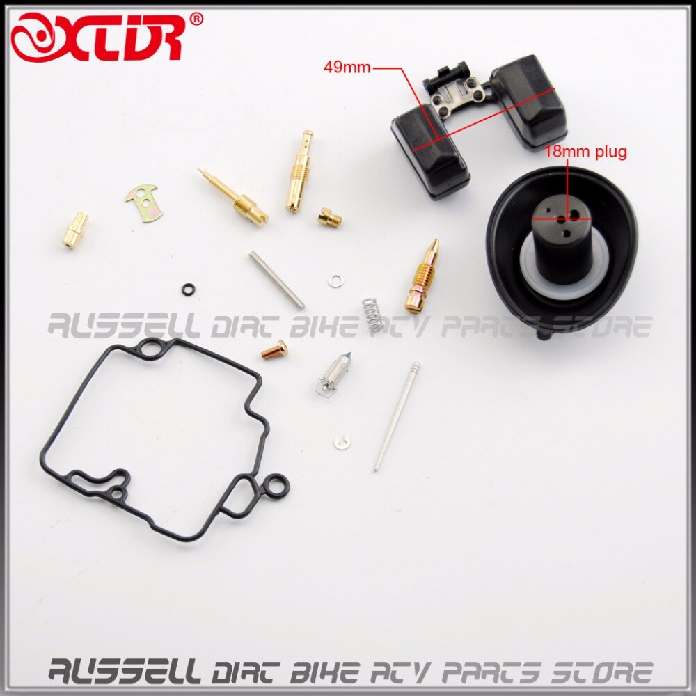 GY6 50CC Carburetor Carb Repair Kits Rebuild 18mm plunger Carb For ATV GO-Kart Scooter Moped Carburetor