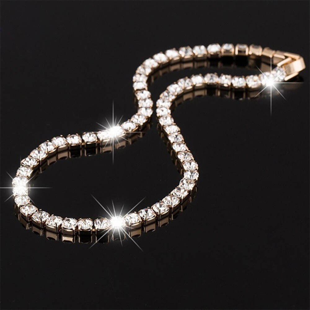 cubano cadena Zircon collar tipo cadena hasta la clavícula CZ diamantes deslumbrantes adorno brillante colgante de de las mujeres joyería de la boda