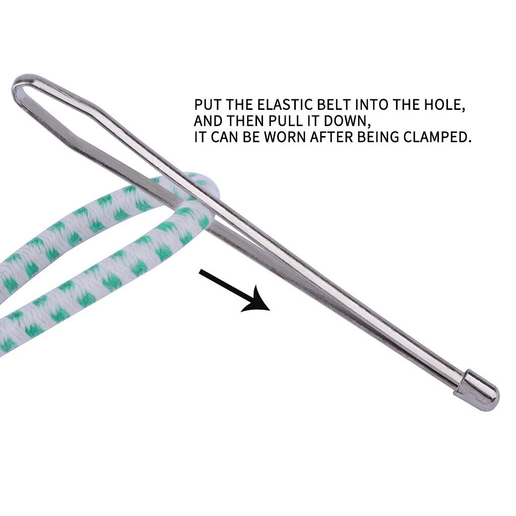 2 stk metal tråder clip snoretræk elastisk bånd tråd pincet gør-det-selv taljebånd håndværkstøj elastisk reb værktøj syning gadget