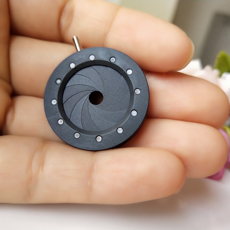 1 Pc 1.2-18 Mm 10 Bladen Verstelbare Zoom Optische Iris Diafragma Diafragma Condensator Digitale Camera Microscoop Lens adapter Gebruik