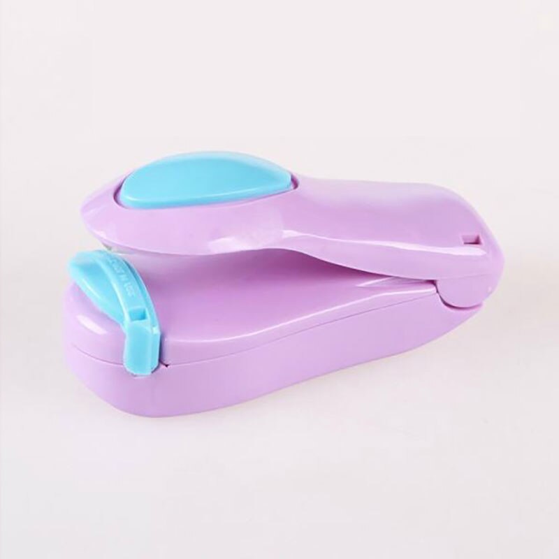 Mini Package Sealer Packing Machine for Food Processor Packaging Sealant Package Sealers Household Appliances for Kitchen: purple