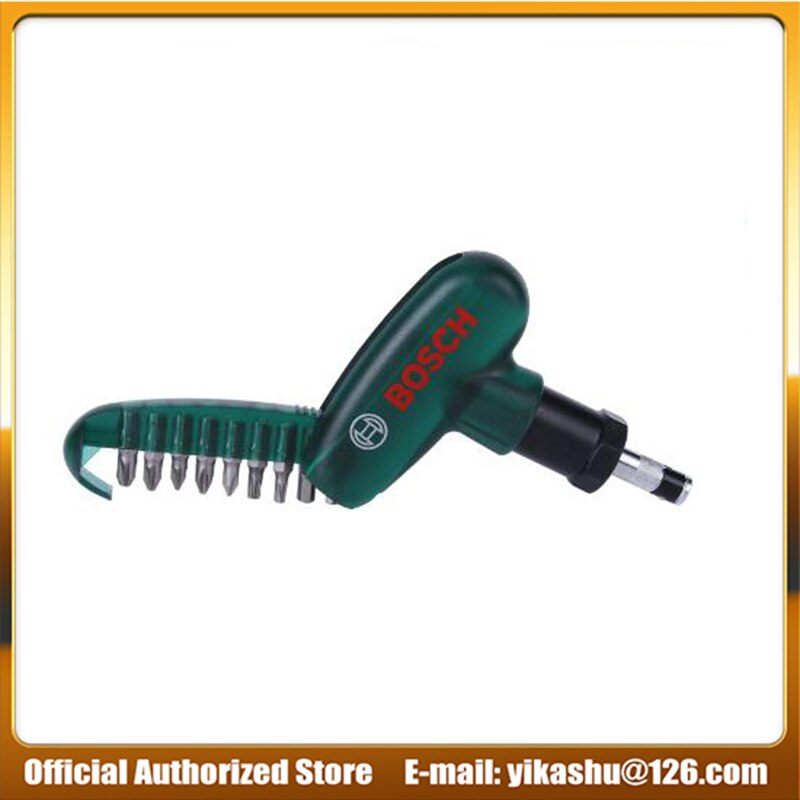 BOSCH Power Tools 10 Pieces Ratchet Screwdriver Bit Set