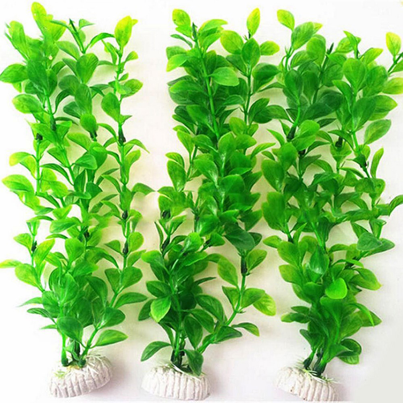 Plantas artificiales de decoración para acuario, suministros decorativos para pecera, adornos de paisajismo, accesorios de acuario