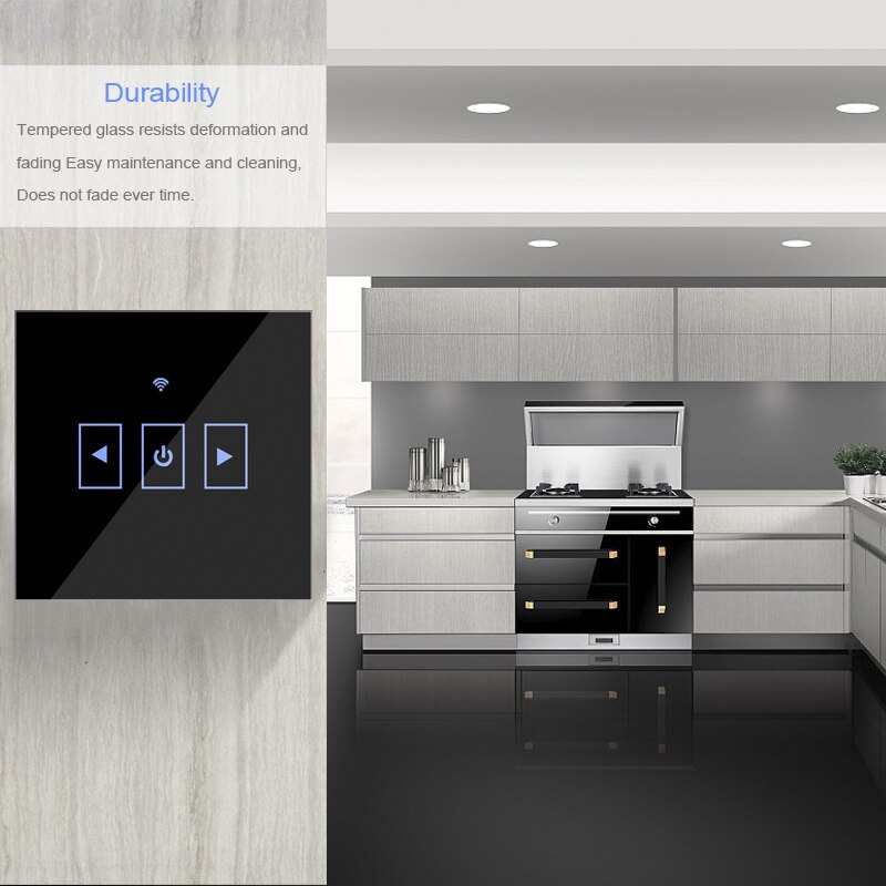 WIFI Smart Remote Touch Screen Sensor Switch LED Dimmer Switch Wall Glass Touch Dimmable Control Panel for EU / UK