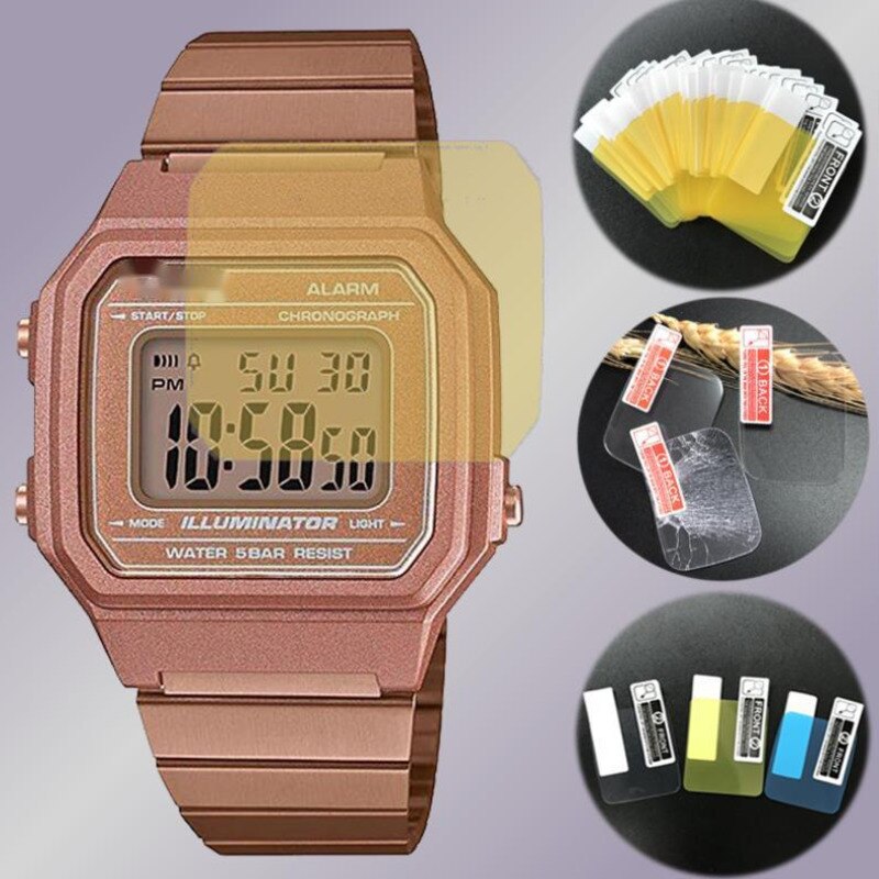 3Pcs HD Clear Anti-Scratch Film For Casio DW5600 A700 AE1400 W-218H Screen Protector Unthin Soft TPU Hydrogel Film Water-proof