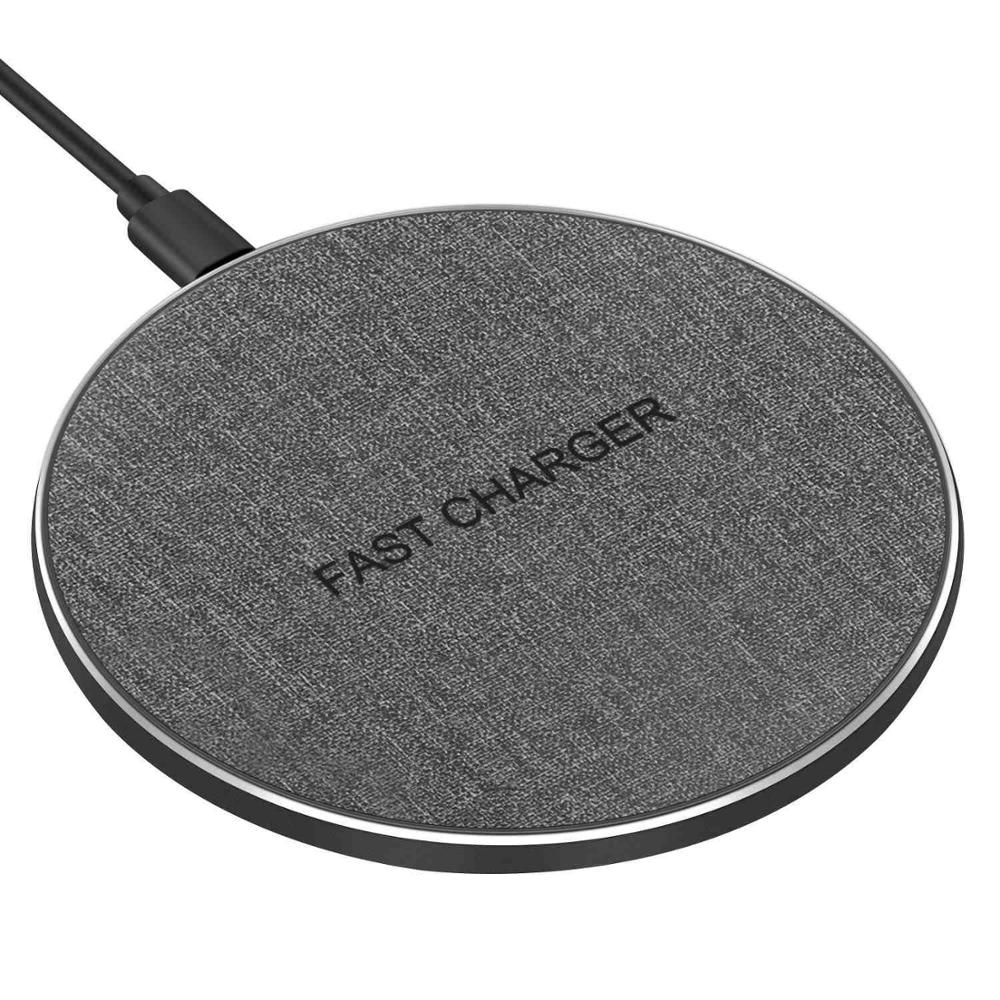 DCAE 15W Schnelle Ladung Drahtlose Ladegerät für Samsung S10 S9 S8 Hinweis 10 Typ C USB 10W Qi schnell Ladung Pad Für iPhone 11 XS XR X 8: 15W Stoff