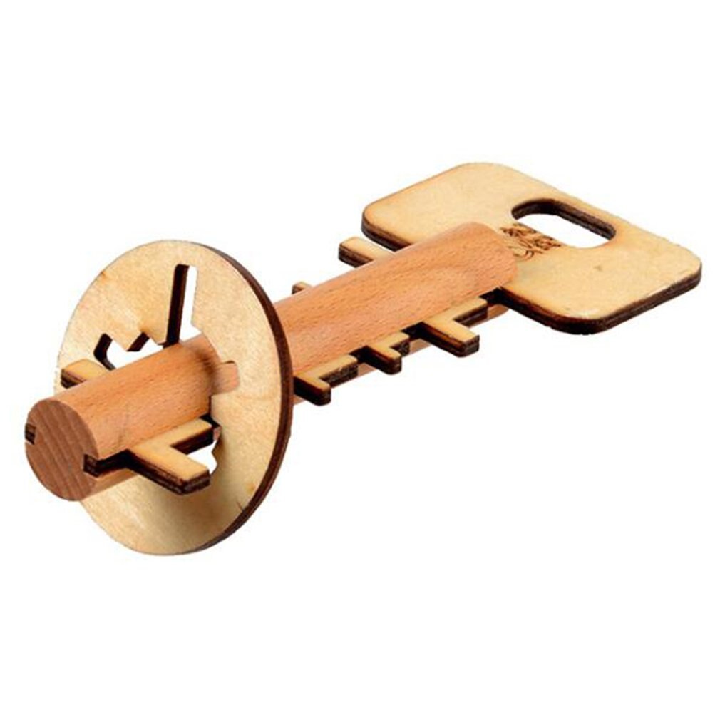 Chinese Ancient Lock Children's Puzzle Solving Manual Brain Toys Early Education Brain Development Toys: Unlock key