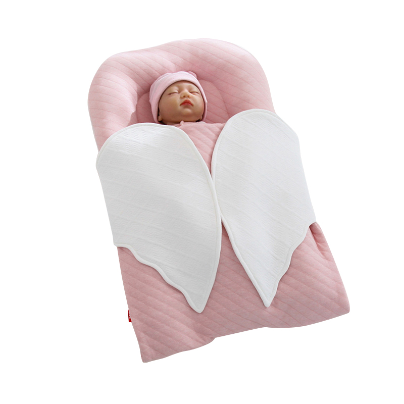 neugeboren Baby Flügel Nest Bett mit Decke Startseite tragbar Baby Wiege Stoßstange geboren Schlafen Korb Babynest Bettzeug Pflege: M