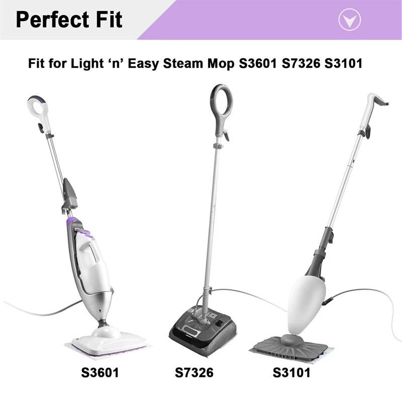 8 Pack Steam Mop Replacement Pads for Light 'N' Easy Cleaning Steam Mop S3101 S7326 Steam Cleaner