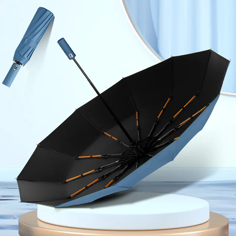 Ombrello automatico Xiaomi 24 Bone tinta unita leggero pieghevole parasole esterno di grande formato protezione UV ombrello automatico