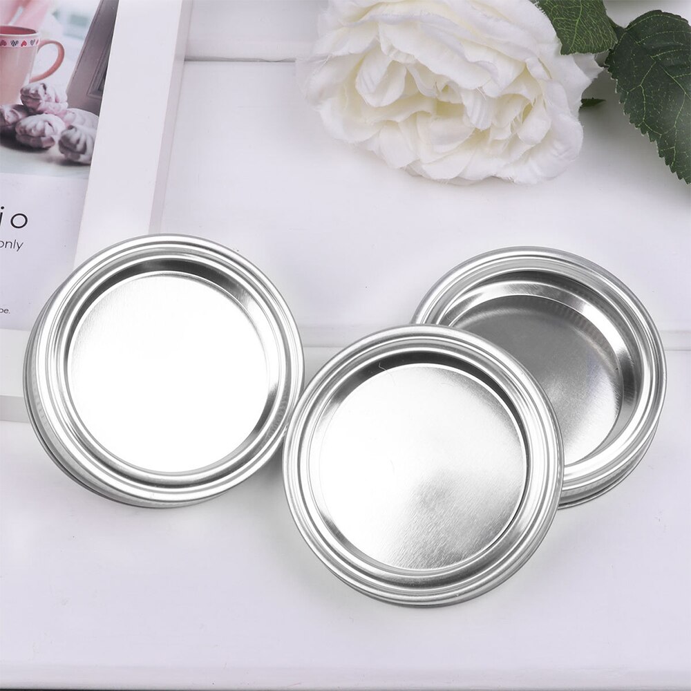 12PCS 70/86mm Mason Jar Lids with Discs Wide Mouth Canning Mug Glass Lid Stainless Steel Top Covers Rust Resistant Screw Rings