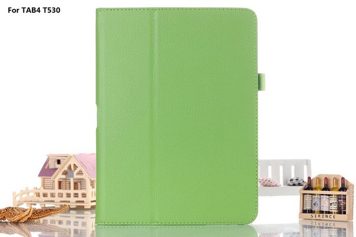 Flio Leather Stand Case Cover for Samsung Galaxy Tab 4 10.1 SM T530 T531 T535 Tablet: Green