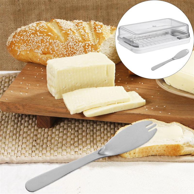 Kitchen Butter Container Cheese Crisper Sealed Storage Box Butter Cutter Storage Tray Plate Container For Kitchen