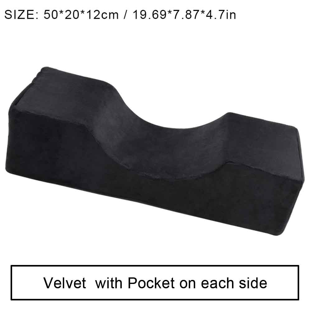 Wimper Extension Kussen Met Acryl Lash Kussen Plank Stand Up Salon Enten Wimpers Kussen Salon Hoofdsteun Neksteun: black