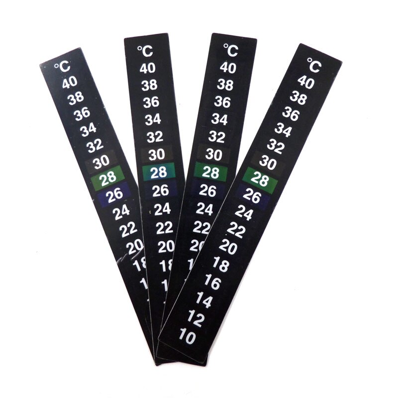 Aquarium thermometer koelkast keuken vloeibare kristal digitale temperatuur stickers plakken -on 10 40 c graden plakstrip