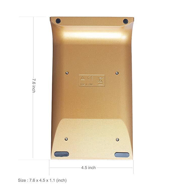 Desktop Calculator Ultra-thin 10 Digits Large LCD Display Solar Energy & Button Battery Dual Power Basic Counter Home Supplies