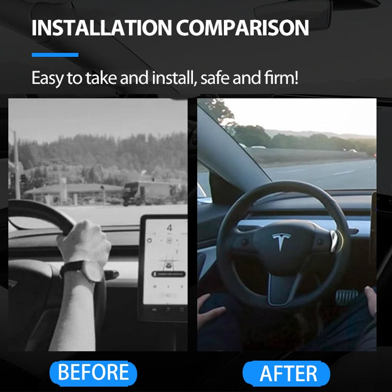 Car Steering Wheel Booster For Tesla Model 3/S/X/Y Autopilot Counterweight Accessories Ring FSD Automatic Assisted Weight AP