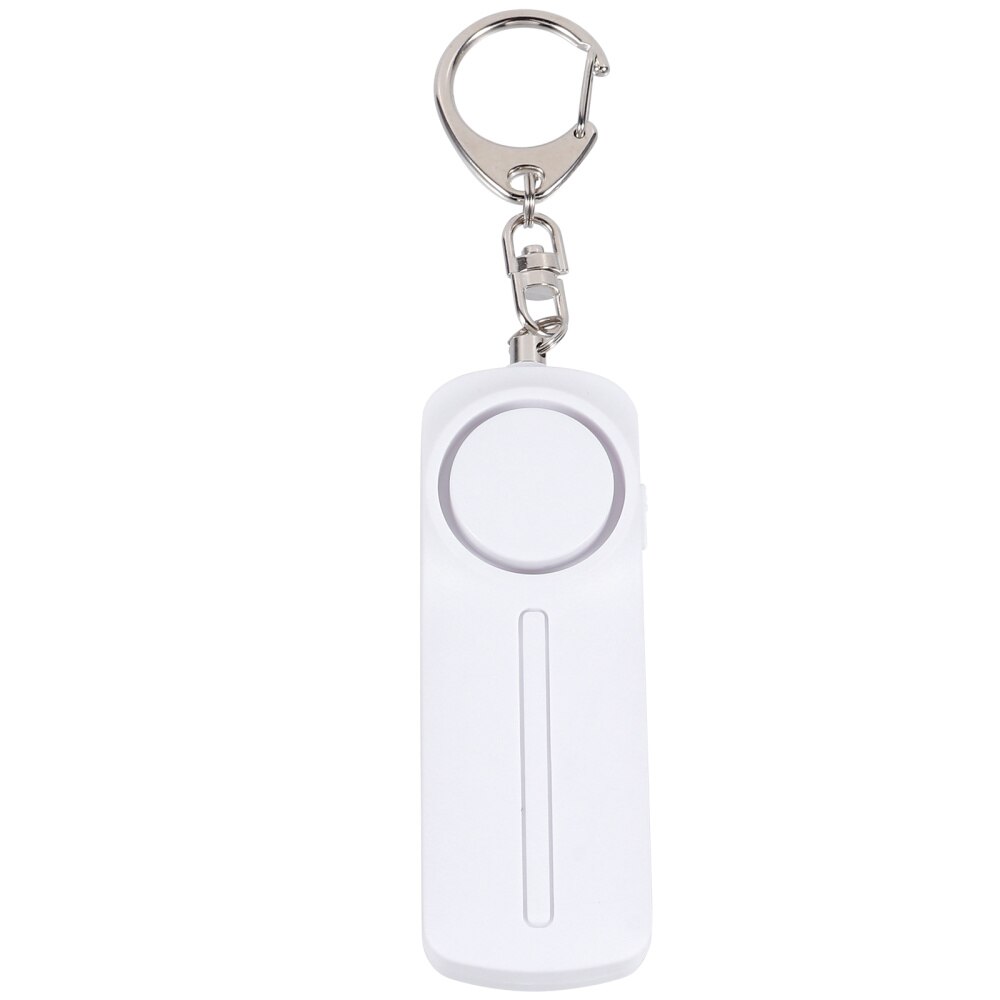 130dB Emergency Alarm Personal Alarm Sound Alarm with LED Light: White