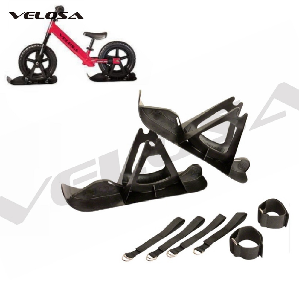 Velosa Snow Ski set for balance bike, Ski attachment for 12 inch bike,kids balance bike snow ski kits