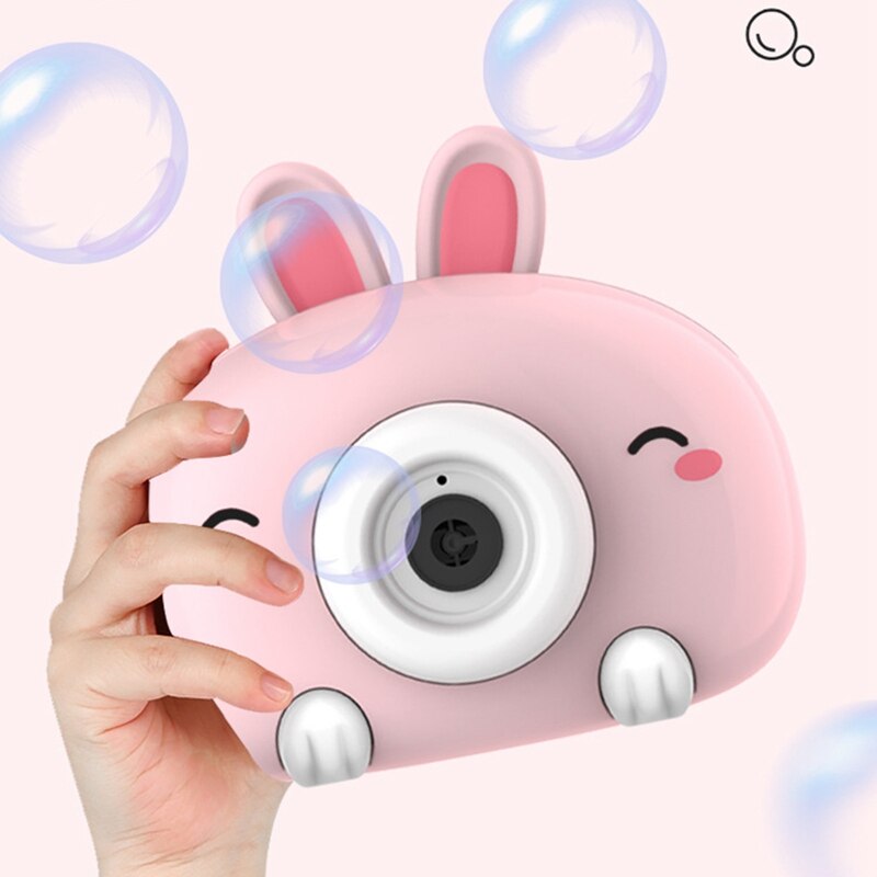 Cute Cartoon Animal Automatic Bubble Machine Bubble Maker Blowing Camera Music Toys Children Outdoor Game