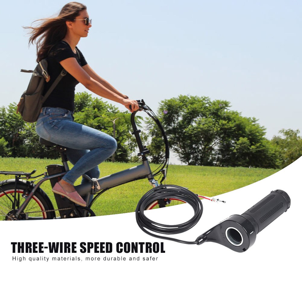 1set Electric E-Bike Twist Throttle 24V 36V 48V 3 Speed Handlebar Throttle Universal Electric Scooter Cycling Throttle Grip