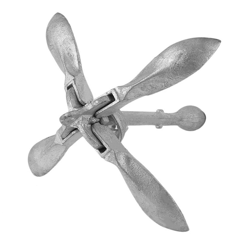 Foldable Portable Galvanized 1.5 Kg Anchor For Canoe Kayak Raft Boat Sailboat Fishing Marine Accessories