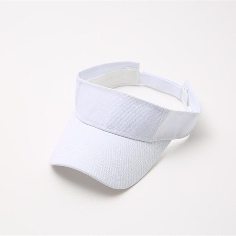 unisex herre, damesport, baseballcapser med hul topp utendørs solskjerm med topp solhatter sommer solskjermhatt: Hvit
