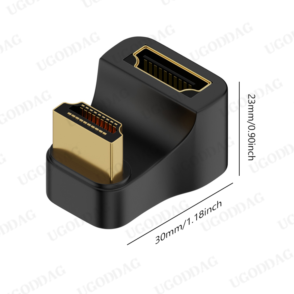 Hdmi-Compatibele Adapter Splitter Mannelijk Naar Vrouwelijk Naar Hdmi-Compatibele Mannelijke Converter Adapter 180 Graden Converter Extender 8K/60Hz