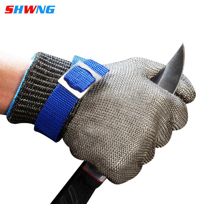 Anti-cut Gloves Safety Cut Proof Stab Resistant Stainless Steel Wire Metal Mesh Butcher Cut-Resistant Gloves Garden tools