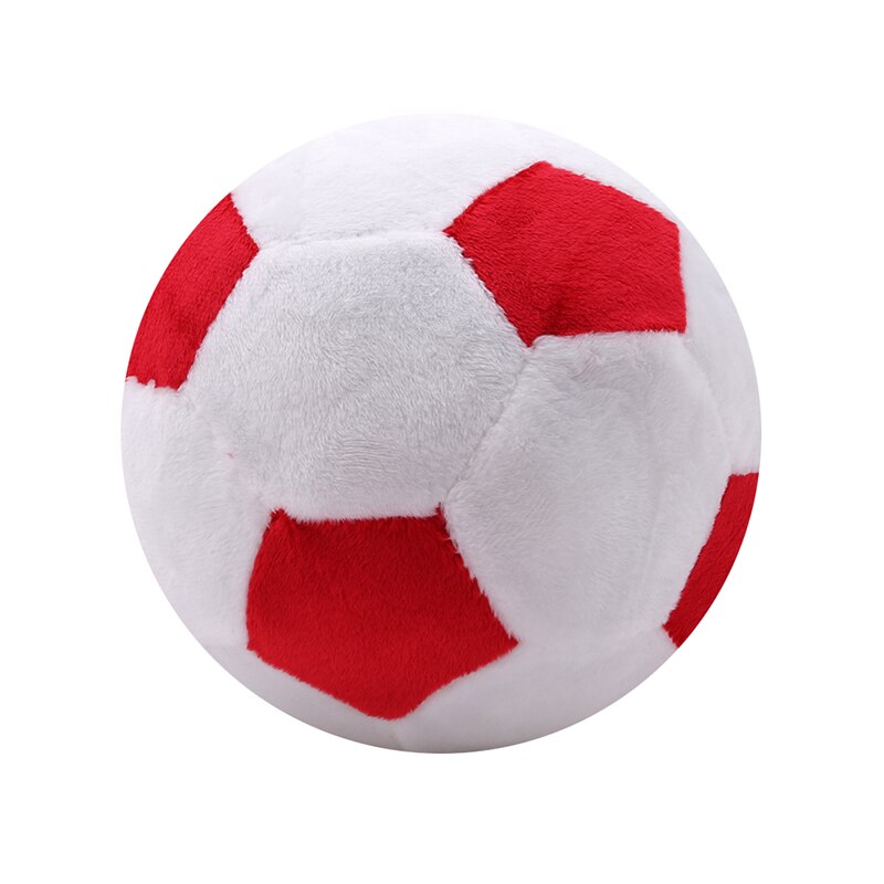 1 stk fodbold formet plys pude fodbold pude fluffy udstoppet plys kaste blødt slidstærkt sportslegetøj 4 farver