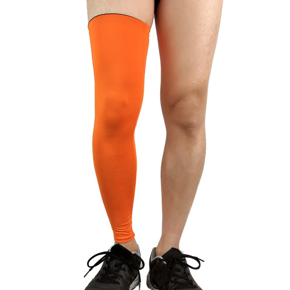 Sport ochraniacz kolana wydłużają oddychająca ochraniacze na nogi koszykówka piłka nożna artykuły sportowe ochronny sprzęt: orange / Xl
