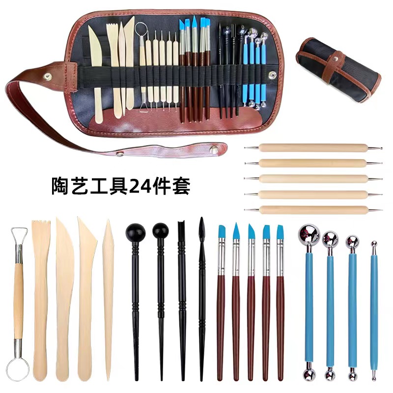 Clay Tools Kit Polymer Clay Tools Ceramics Clay Sculpting Air Dry Clay Tool Set for Pottery Craft Baking Carving Molding Shaping: Red