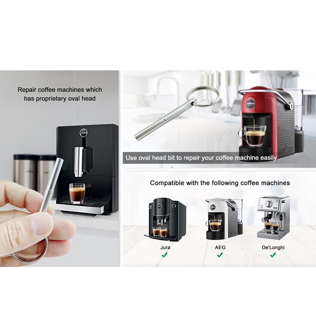 Oval Kopf Reparatur Werkzeug Schlüssel Schrauben für Jura Krups Nespresso Kaffee Maschinen