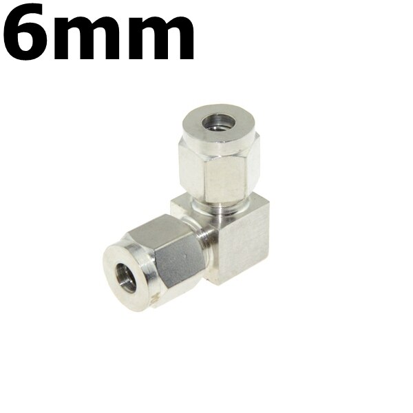Stainless Steel 304 Compressor Double Ferrule Connector 6mm 8mm 10mm 12mm 1/4" 1/2" Pipe Tube Coupler Air Compression Fitting: 6mm
