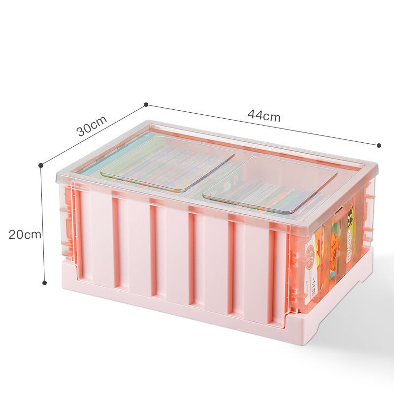 Pliable livre boîte de rangement bureau papeterie support divers organisateur Portable livre stockage panier bureau organisateur: F