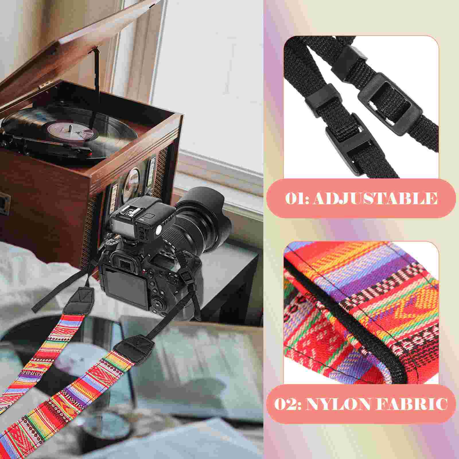 2pcs Camera Shoulder Strap Mirrorless Camera Safety Strap Camera Lanyard