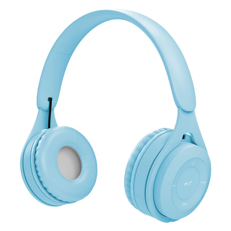 Wireless Bluetooth 5.0 Headphones - Foldable Stereo Over-Ear Headset with Mic & HiFi Sound: Blue