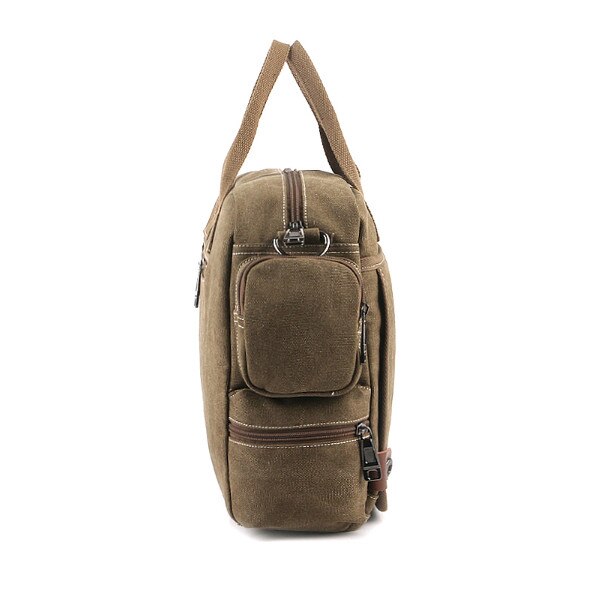 MANJIANGHONG Mannen Canvas Tas mannelijke Crossbody Tas Canvas Schouder Messenger Bags mannen Handtas zakelijke Tote Aktetas