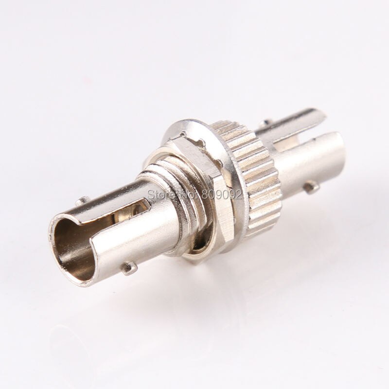 10pc ST-ST Fiber Optic Adapter Connector Optical Coupler Metal Single Multi Mode connector adapter