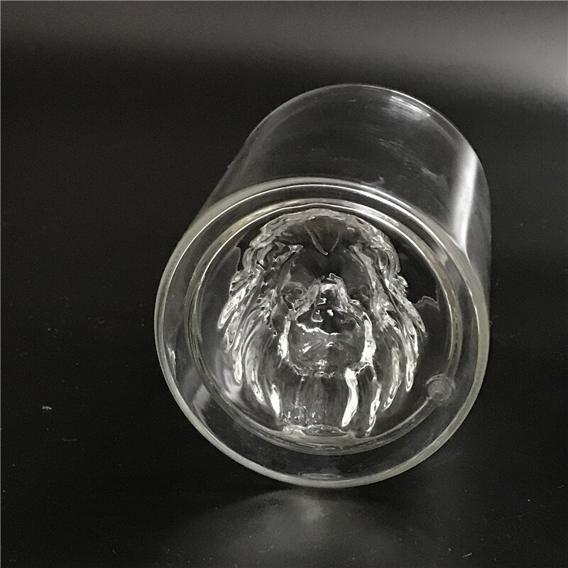 Double Wall Glass Lion Cocktail Cup Drinkware