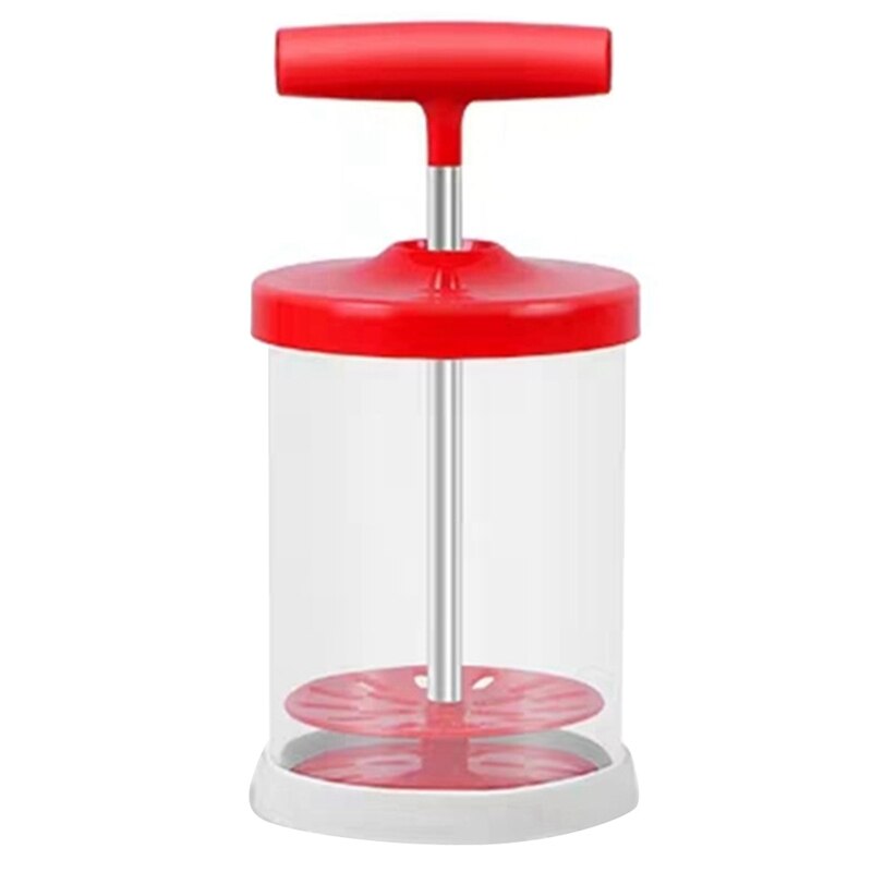 Pompe à main pour café, bricolage, mousseur à lait manuel polyvalent, machine à mousse professionnelle, fouet à crème, outils de cuisson de cuisine: red