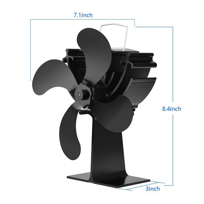 Rantion Warmte Aangedreven Kachel Fan Thermo-Motive Log Hout Brander Eco Vriendelijke Stille Ventilator Thuis Efficiënte Warmteverdeling