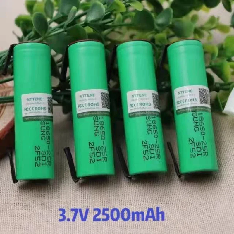 Power Super Battery. Original for 18650 2500mah Battery INR18650 25R 20A Discharge Lithium Batteries+ DIY Nickel...