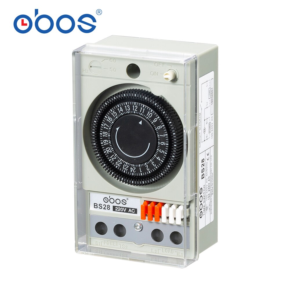 Timer 110V ~ 240V Mechanische Type 24 Uur Timer Met 48 Keer Aan/Uit Per Dag Min tijdsinterval 30 Min