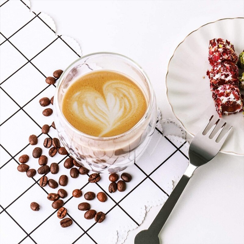 Double Wall Heat Resistant Thermal Glass Cup Insulated Tea Coffee Water Mug Transparent Clear Drinking Glasses 250/350/450/650ml