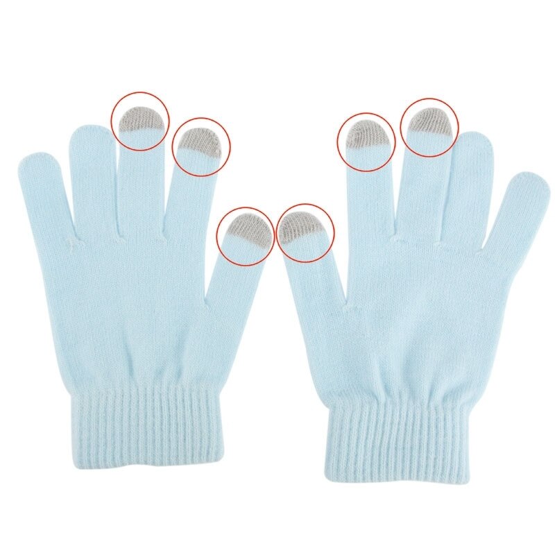 Gants tactiles pour iPad bleu l'pour iPhone, Galaxy, Huawei, Xiaomi, HTC, Sony, LG et d'autres dispositifs d'écran tactile bébé
