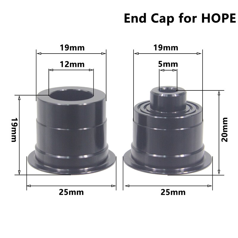 HEPPE Micro Spline Freehub MTB Road Bike Hub Body DT XD Driver for 180 240 350 Hub Bike Freehub Component MS HG 11/12 Speed Core: HOPE End Cap