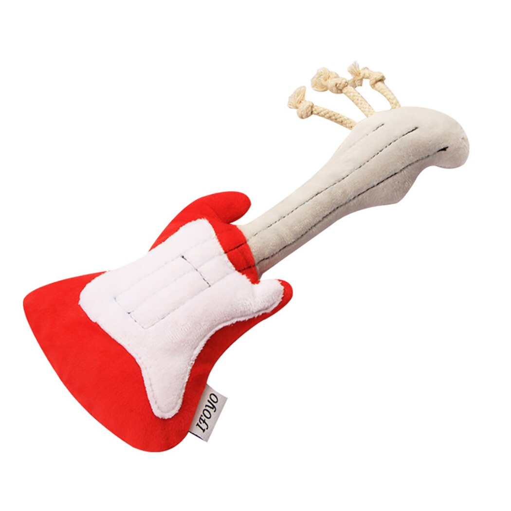 Jouets en peluche pour chiens, guitare Radio, nettoyage des dents, Microphone, jouet pour chiots, à mâcher, accessoires pour chiens
