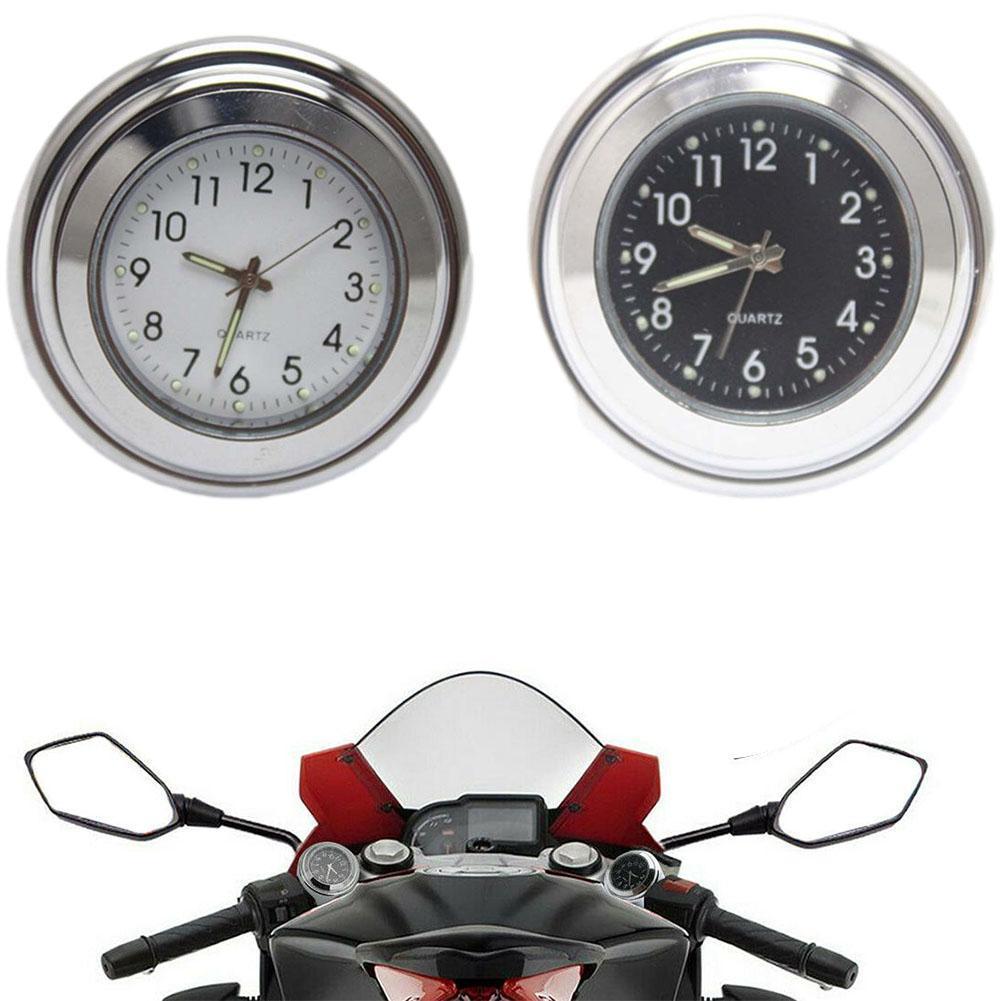 22-25Mm Motorcycle Stuur Klok Thermometer Waterdicht Dial Stuurhouder Voor Yamaha Voor Kawasaki Moto Accessoires